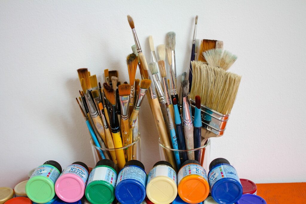 paint brush, painter brush, paint cans-2724510.jpg