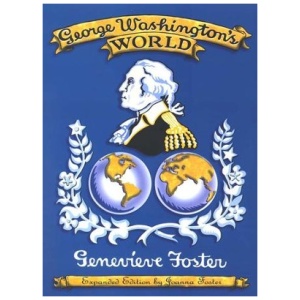 a blue and white logo with a man and two globes