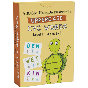 ABC See, Hear, Do - Level 1 - Flashcards CVC Words (Uppercase Letters)