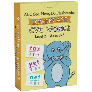 ABC See, Hear, Do - Level 2 - Flashcards CVC Words (Lowercase Letters)