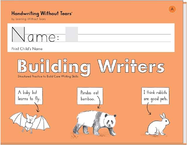Learning Without Tears - Building Writers Student Workbook A (Kindergarten)