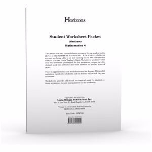 a close-up of a student worksheet packet