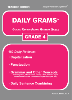Easy Gramma Systems - Daily Grams Grade 4 (Teacher Edition)