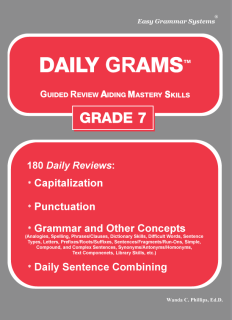 Easy Grammar Systems - Daily Grams Grade 7 (Teacher Edition)
