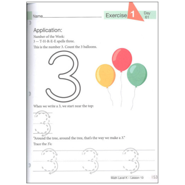 Master Books Math Level K Math Level K