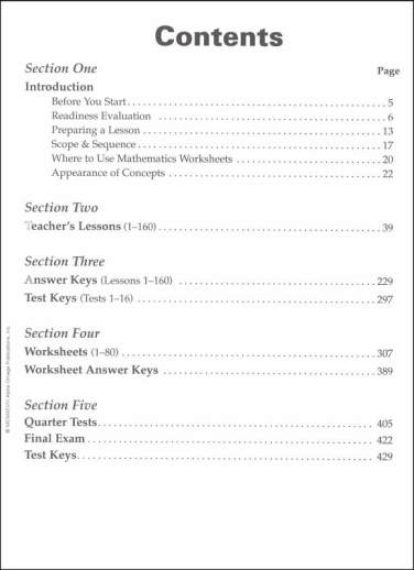 Horizons - Math 5 (Teacher Guidebook) - Image 2