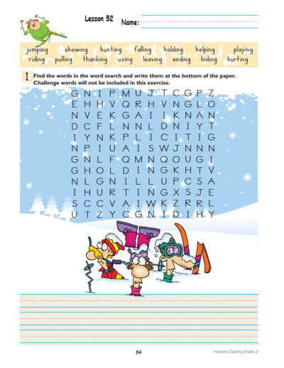 Horizons - Grade 3 Spelling & Vocabulary Boxed Set - Image 4