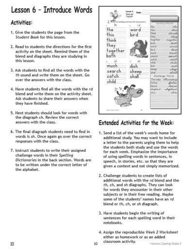 Horizons - Grade 3 Spelling & Vocabulary Boxed Set - Image 5