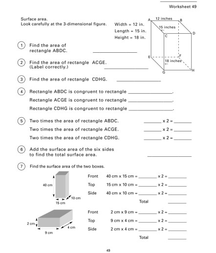 Horizons - Grade 5 Math Student Worksheet Packet - Image 6