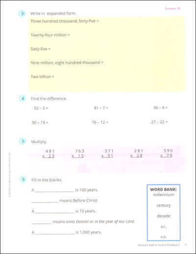 Horizons - Math 4 (Book 1 & 2) - Image 7