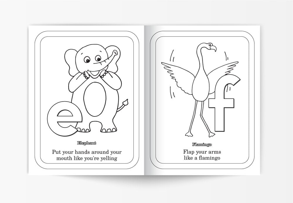 ABC See, Hear, Do - Level 2 - Coloring Book (Lowercase Letters) - Image 2