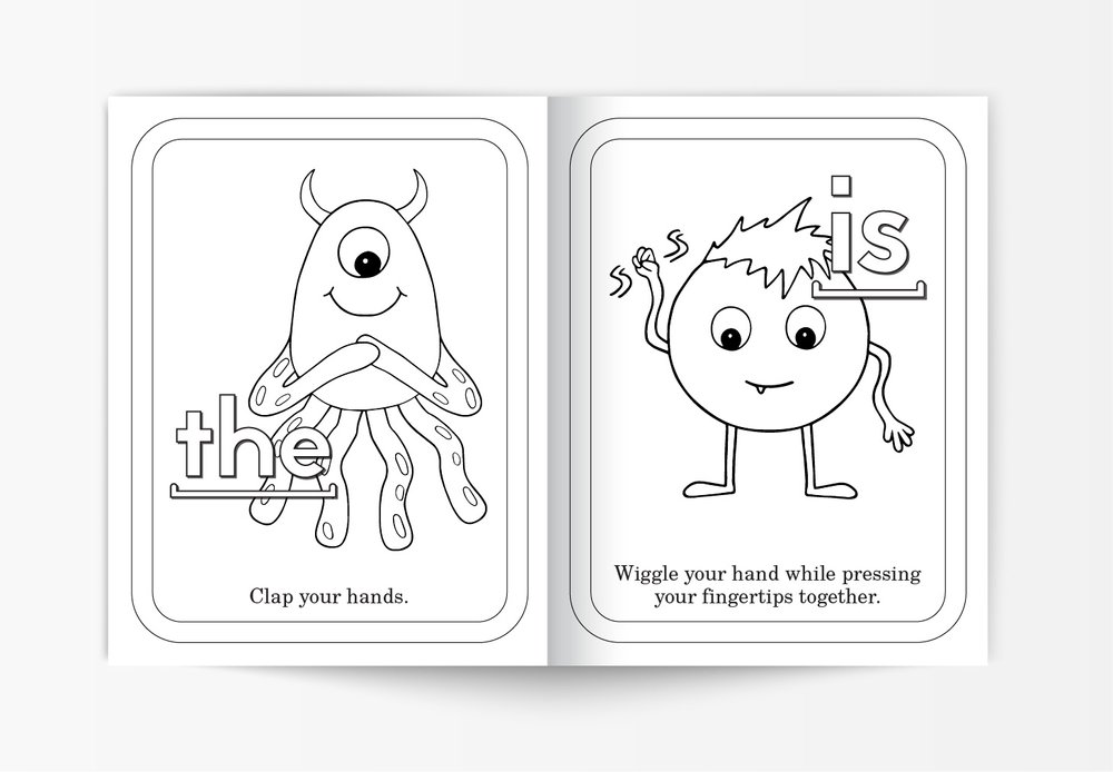ABC See Hear, Do - Level 6 - Coloring Book (Sight Words) - Image 2