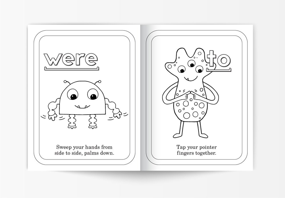 ABC See Hear, Do - Level 6 - Coloring Book (Sight Words) - Image 3