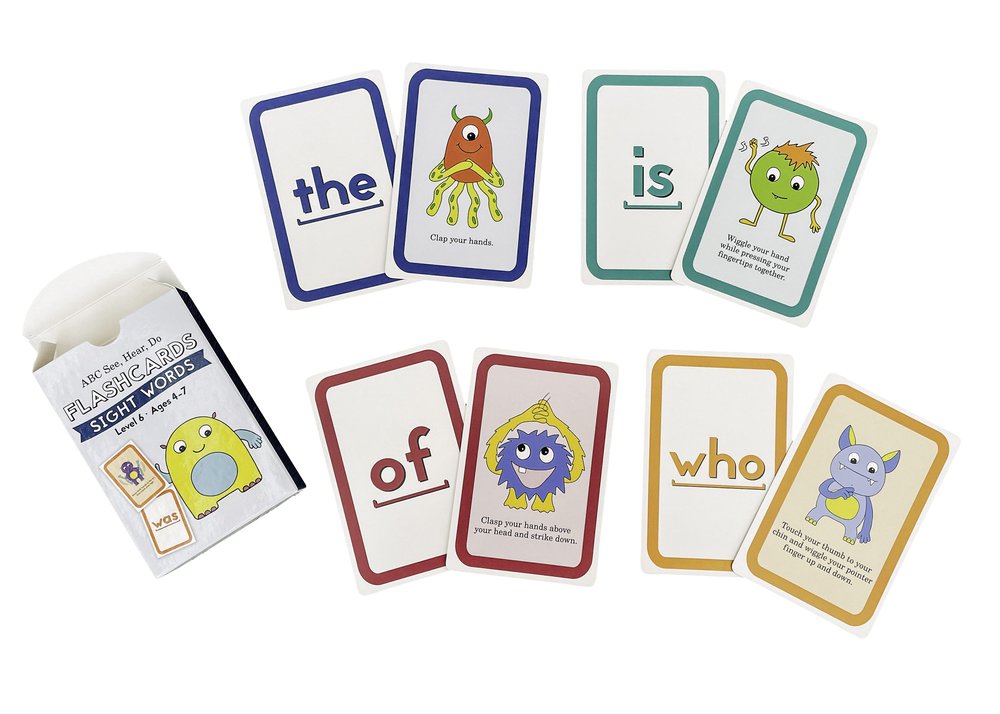 ABC See, Hear, Do - Level 6 - Flashcards (Sight Words) - Image 3
