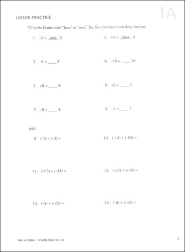 Math-U-See - Pre-Algebra (Student Pack) - Image 3