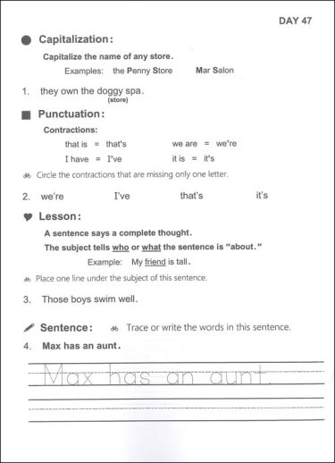 Easy Grammar Systems - Easy Grammar Grade 1 (Student Workbook) - Image 3