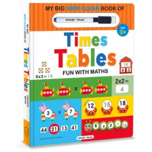 My Big Wipe & Clean Book Of Times Tables For Kids