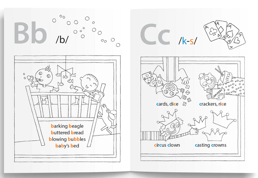 Logic Of English - Knitting Knights Phonogram (Coloring Book) - Image 2