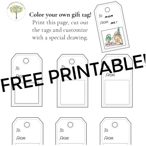 Winter Freebie - Personalized gift tags printable