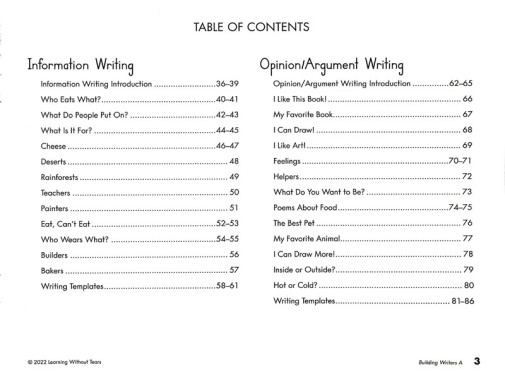 Learning Without Tears - Building Writers Student Workbook A (Kindergarten) - Image 3