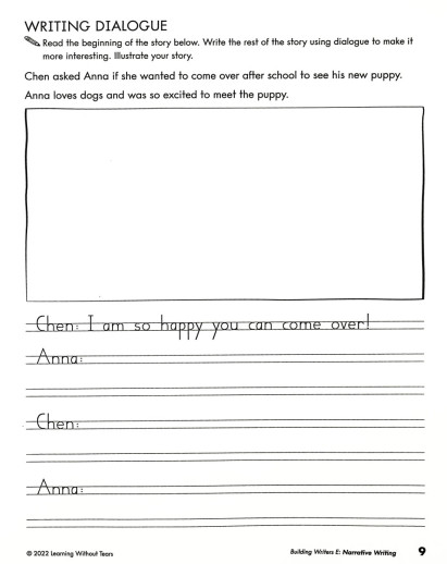 Learning Without Tears - Building Writers Student Workbook E (4th Grade) - Image 6