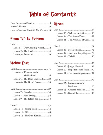 Notgrass- Our Great Big World (Lesson Book) - Image 2