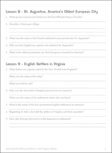 Notgrass - America The Beautiful (Lesson Review) - Image 4