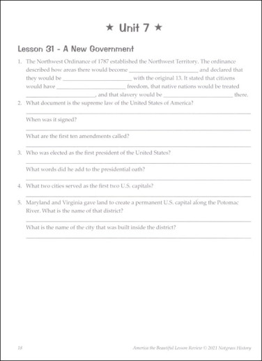 Notgrass - America The Beautiful (Lesson Review) - Image 5