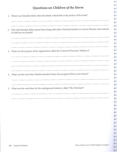 Notgrass - From Adam To Us (Student Workbook) - Image 3