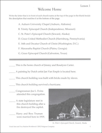 Notgrass - Uncle Sam And You (Student Workbook) - Image 3