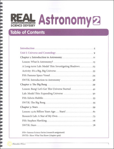 R.E.A.L Science Odyssey - Astronomy Level 2 (Student Workbook) - Image 3