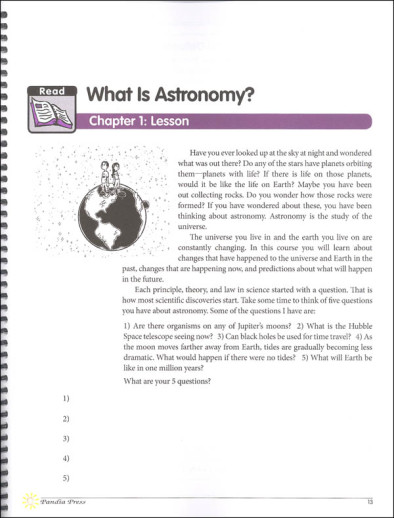 R.E.A.L Science Odyssey - Astronomy Level 2 (Student Workbook) - Image 6