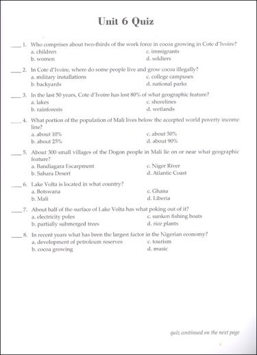Notgrass - Exploring World Geography (Quiz And Exam Book) - Image 2