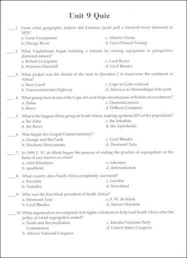 Notgrass - Exploring World Geography (Quiz And Exam Book) - Image 3