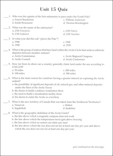 Notgrass - Exploring World Geography (Quiz And Exam Book) - Image 5