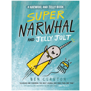 a book cover with a narwhal and jellyfish