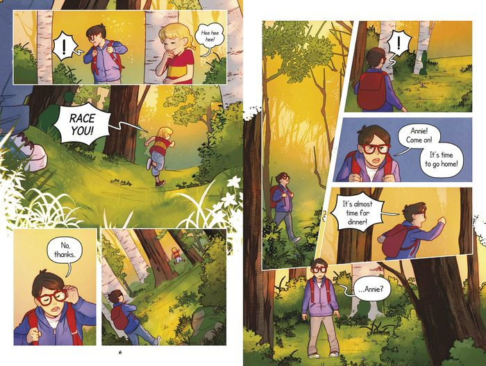 a comic page of a boy and a girl