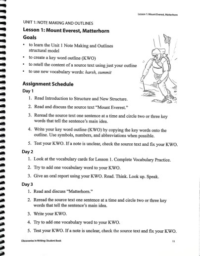 a notebook with text and notes