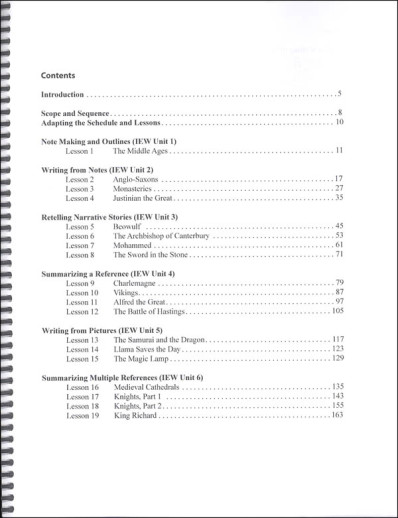a spiral bound book with text