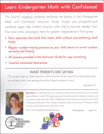 Well-Trained Mind Press - Math With Confidence (Kindergarten) Student Workbook - Image 2