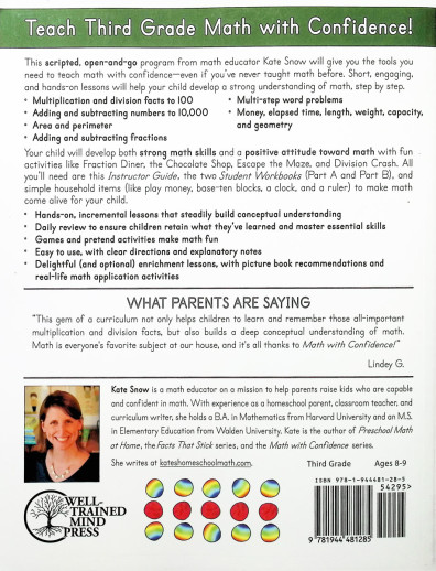 Well-Trained Mind Press - Math With Confidence (Third Grade) Instructor Guide - Image 2