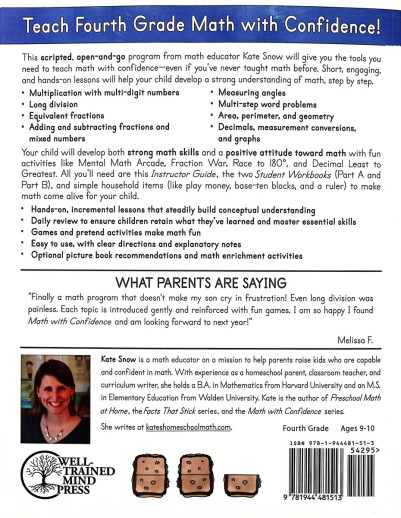 Well-Trained Mind Press - Math With Confidence (Fourth Grade) Instructor Guide - Image 2