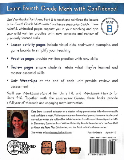 Well-Trained Mind Press - Math With Confidence (Fourth Grade) Student Workbook Part B - Image 2