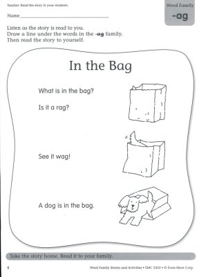 Evan Moor - Word Family (Level A) Stories And Activities - Image 4