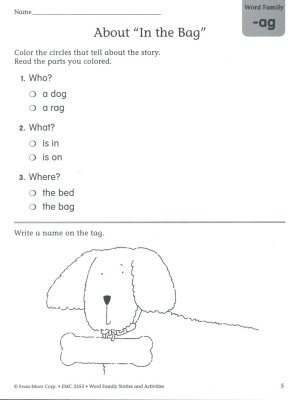 Evan Moor - Word Family (Level A) Stories And Activities - Image 5