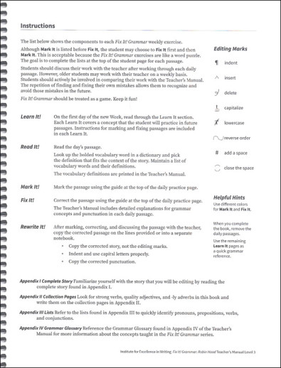 Fix It! Grammar - Level 3 Robin Hood (Teacher's Manual) - Image 4