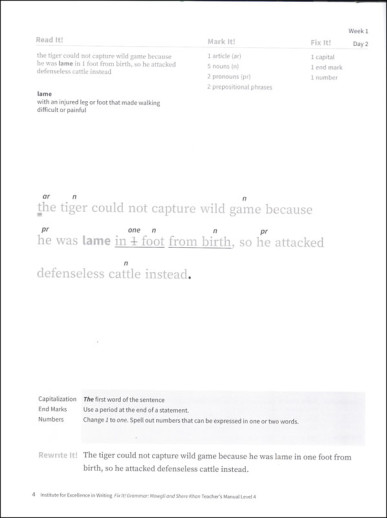 Fix It! Grammar - Level 4 Mowgli And Shere Khan (Teacher's Manual) - Image 6