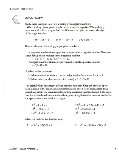 Math-U-See - Algebra 1: Legacy Edition (Student Pack) - Image 5