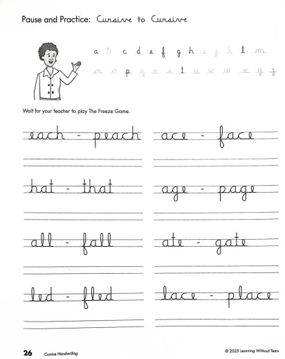 Handwriting Without Tears - Cursive Handwriting Student Workbook (2025 Edition) - Image 5