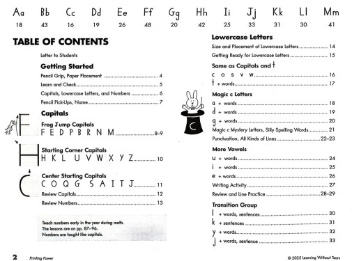 Handwriting Without Tears - Printing Power Student Workbook (2025 Edition) - Image 2